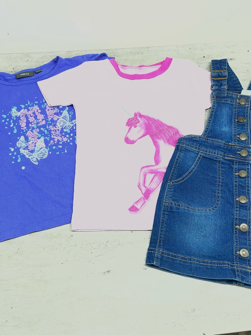 Mexx Carter's Vero Girls Outfit Set 6-8‎ Pink Purple Blue Good Unicorn Butterfly